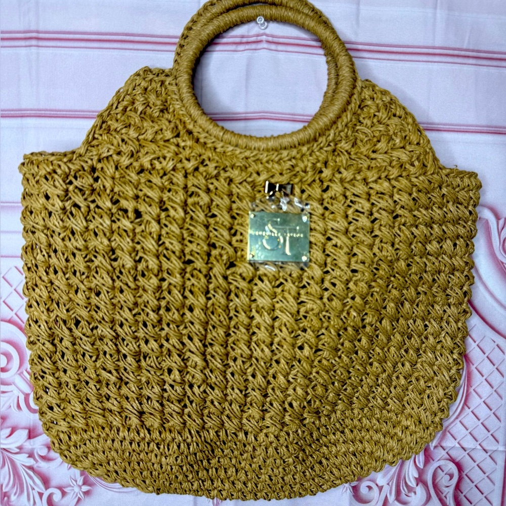 Large Straw Shaped Handbag